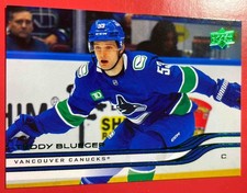 2025-26 Upper Deck Series 2 Holiday Teddy Blueger #429 Canucks