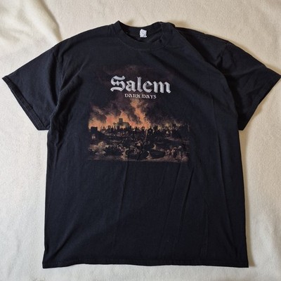 Salem Dark Days Mens Metal Band Tee XL XLarge -Stain On Back-