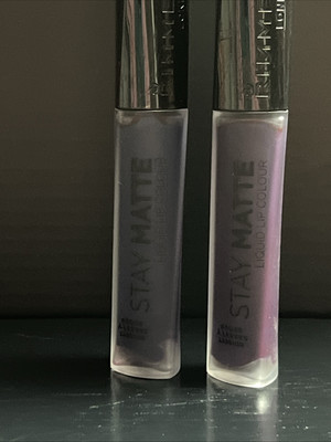 Lot Of 2 - Rimmel Stay Matte Liquid Lip, 830 Blue Iris. SEE DESCRIPTION