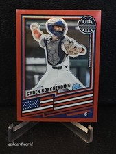 2026 PANINI STARS AND STRIPES CADEN BORCHERDING RED 055/399 TEAM USA