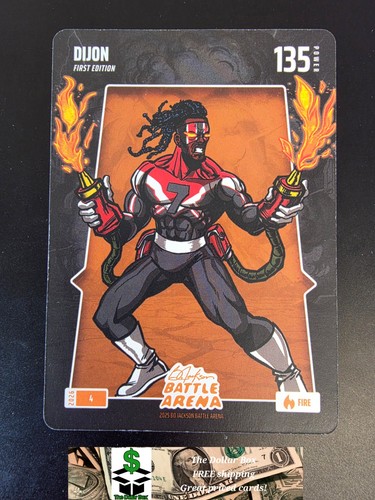 2026 Bo Jackson Battle Arena Dijon Bijan Robinson FIRE Card 4