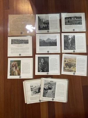 Vintage The National Geographic Pictorial Geography Picture Set Indian