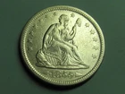 1855 SEATED LIBERTY QUARTER   NICE HIGHER GRADE ARROWS