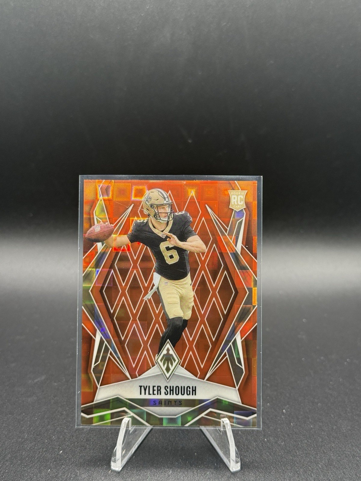 2025 Panini Phoenix Tyler Shough Orange Pandora /189 Saints Rookie #169 RC