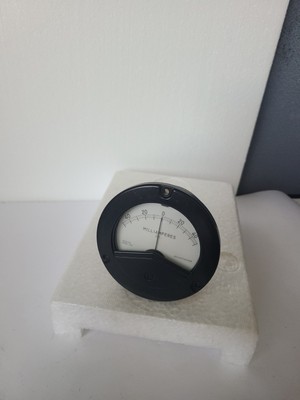 WESTON 2531 MR36W5T5DCMAR  50-0-50 MILLIAMPERES D.C.  INSTRUMENT PANEL METER