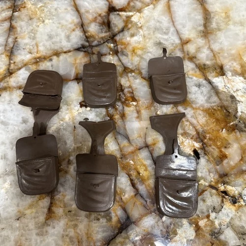 Vintage MARX Best of the West Johnny West Brown Saddle Bags 1960's