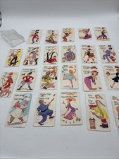 Vtg Old Maid Card Game 1960's Whitman With Plastic Case  All Playing Cards READ