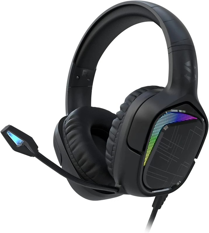 Surround Sound Gaming Headset with Flexible Boom Mic
