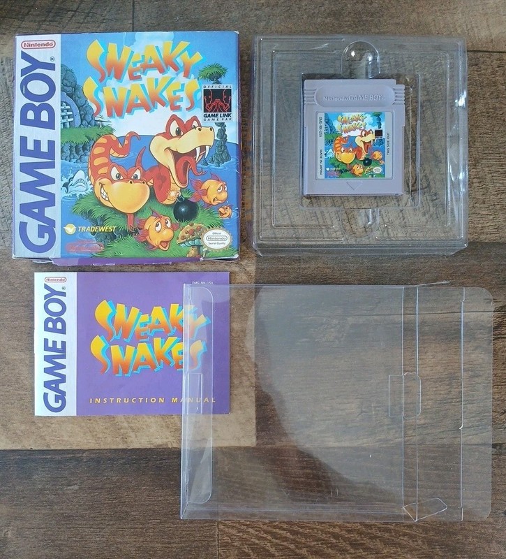 Sneaky Snakes (Nintendo Game Boy) Complete CIB - Tested