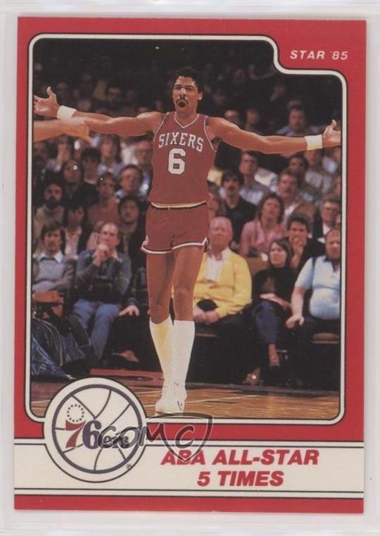 1984-85 Star Julius Erving Julius Erving #5 HOF p7i