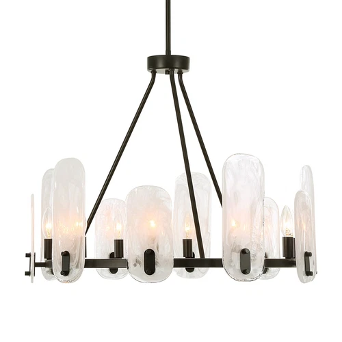 Uttermost Ellipse 10 Light Dark Bronze Chandelier - Picture 4 of 6