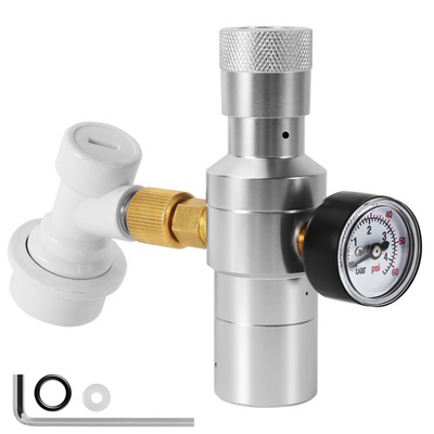 #ad Dual Hold Stable Co2 Regulator Mini Keg Regulator 0 60 PSI Portable Co2 Regu... $28.86