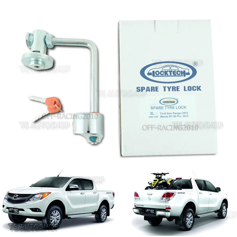 Se adapta a Mazda Bt-50 Pro Ute 2012-2016 3L REPUESTO NEUMÁTICO BLOQUEO DE RUEDA TECNOLOGÍA CUBIERTA PROTECTORA Foto 2 de 4