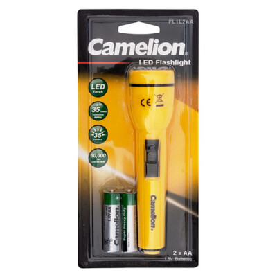 Camelion FL1L2AA2R6P LED Taschenlampe klein + 2 x Batterien unterschied. Farben