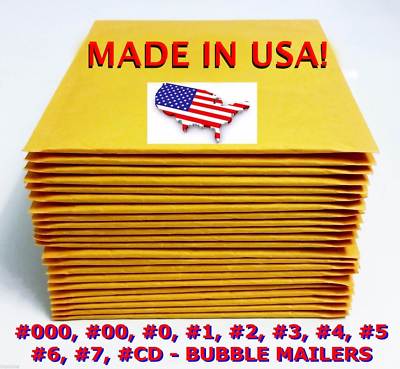 Wholesale Kraft Bubble Mailers Padded Envelopes Self Seal 0 1 2 3 4 5 6 7 00 000