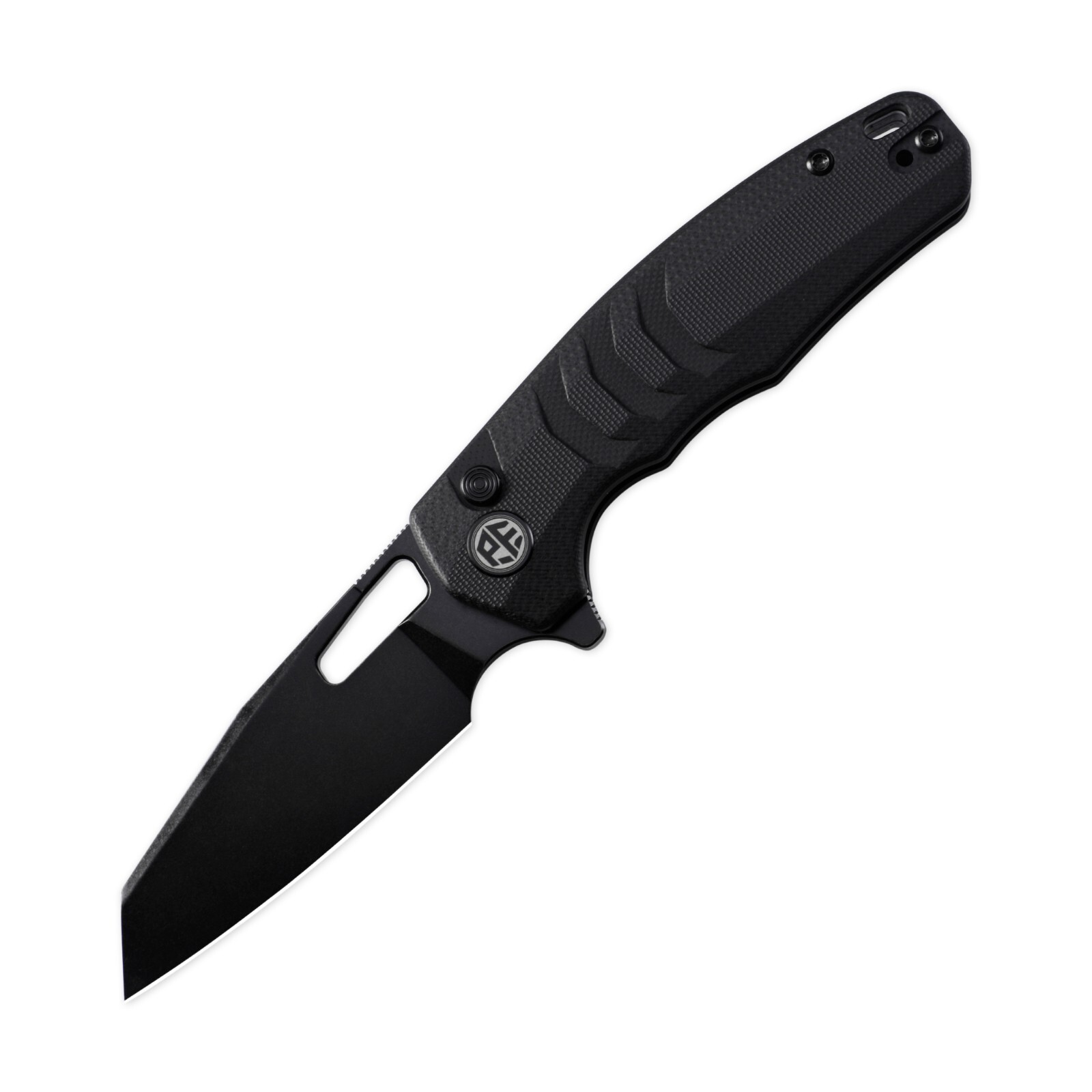 Petrified Fish PFE17-Trilobite,14C28N Blade, G10/ULTEM Handle,Button lock knife