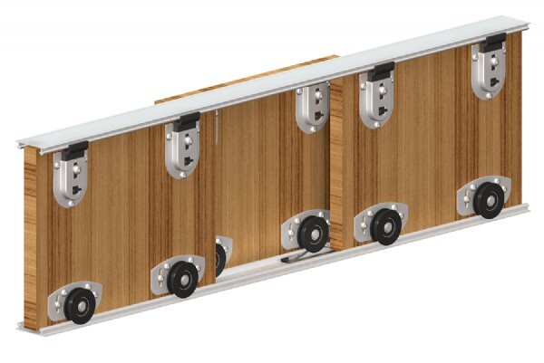 VidaXL Sliding Door Hardware Kit Barn Kitchen Sliding Door - View #7
