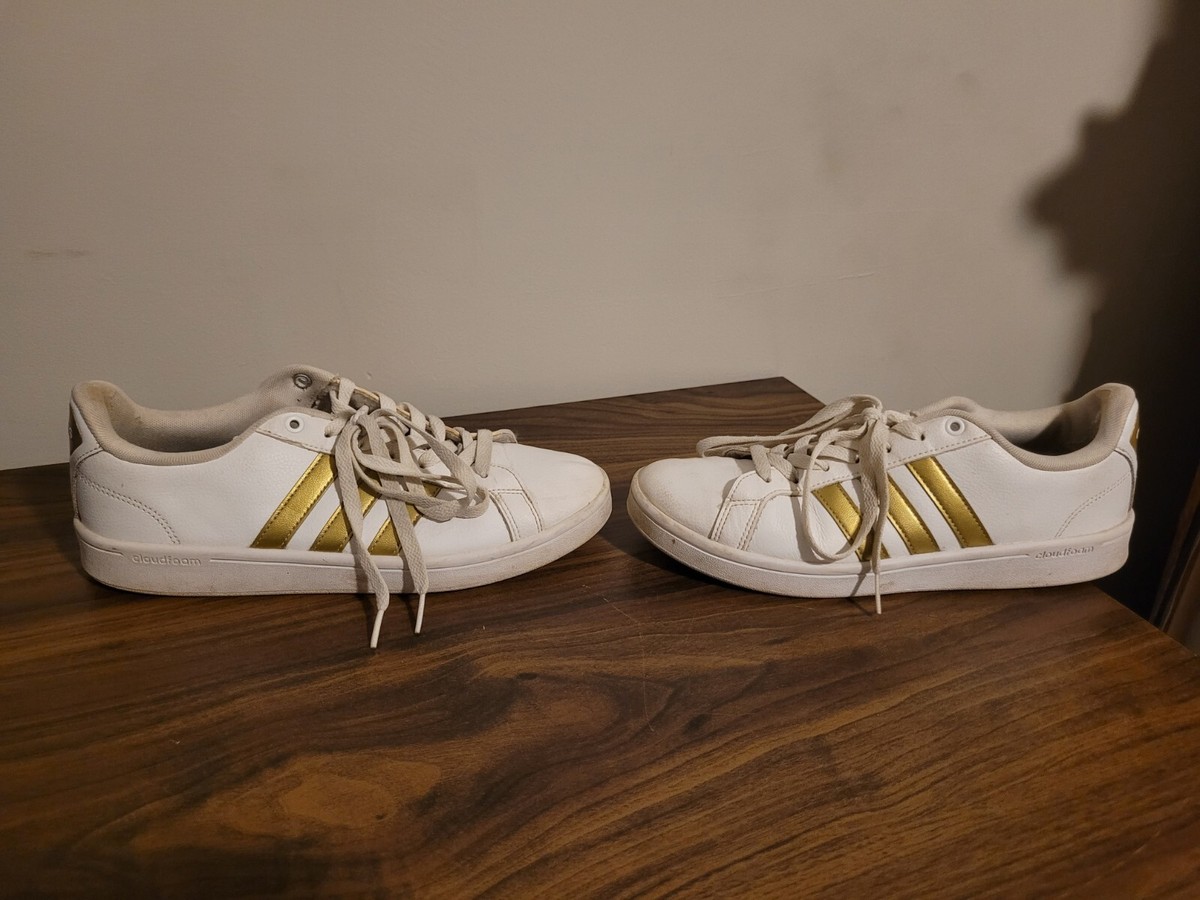 adidas neo cloudfoam footbed white