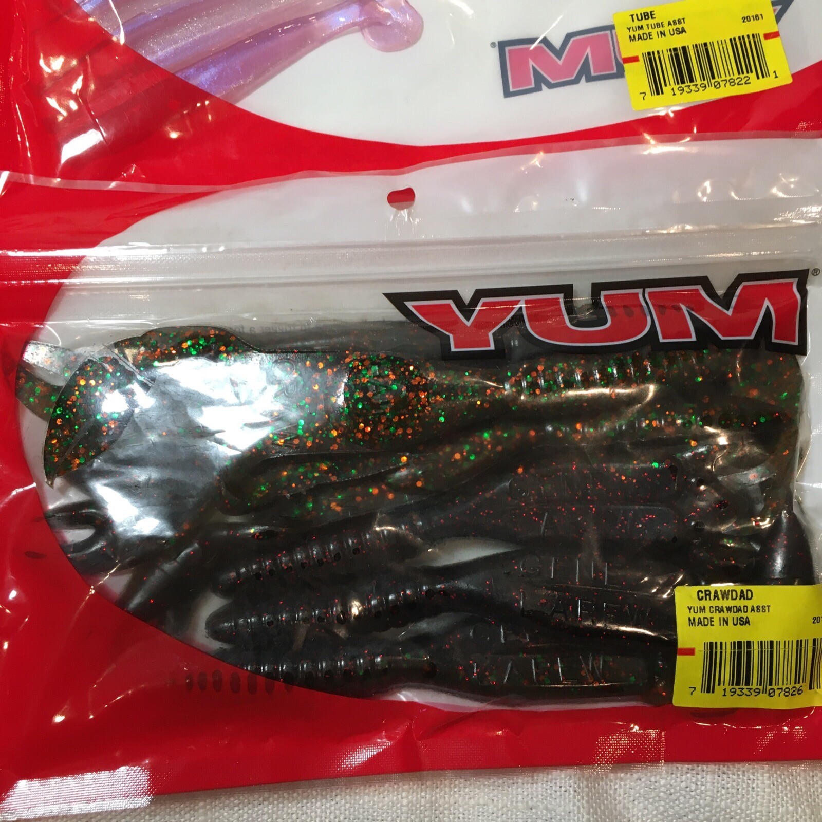 Yum Soft Plastic Fishing Bait Fish Lure Crawdad Tube Worm Assortment 12