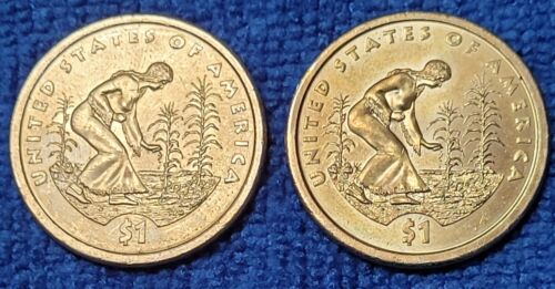 2009 D +P Sacagawea $ 1 DOLLAR Liberty Gold Farbe Münze - Bild 1 von 2