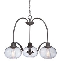 Deckenleuchte HäNgeleuchte Pendellampe D 56 Cm Esszimmerleuchte 3 Flammig Bronze