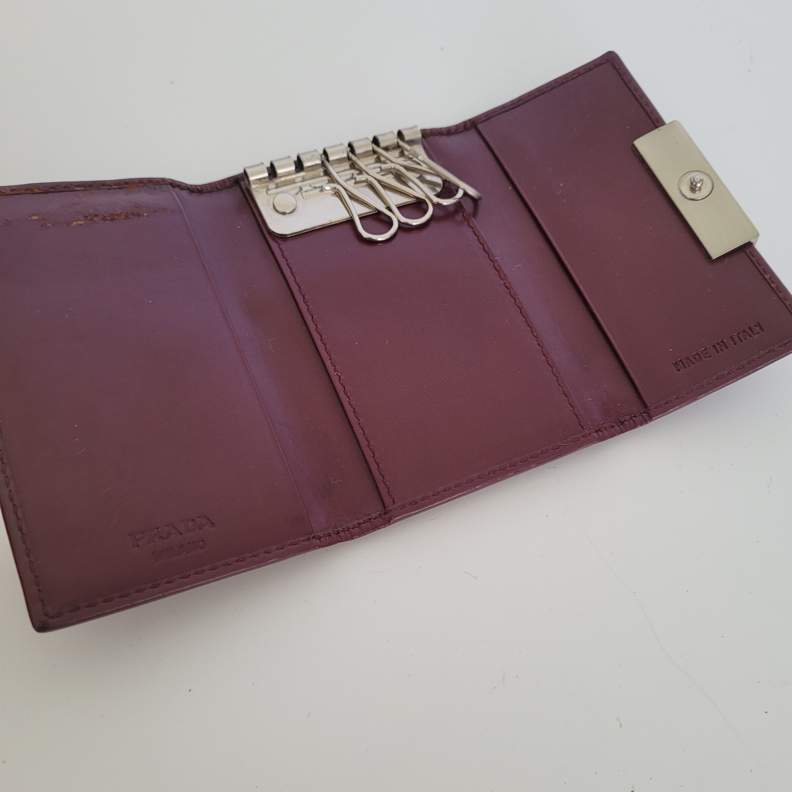 Authentic Prada Multicles Key Holder Hooks Case B… - image 3