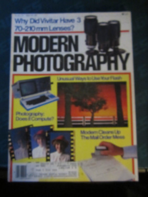 Modern Photography Magazine August 1984 Computers Mail Order Mess M