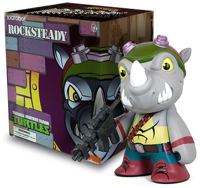 Rocksteady TMNT Teenage Mutant Ninja Turtles Designer Vinyl Urban Figur Kidrobot