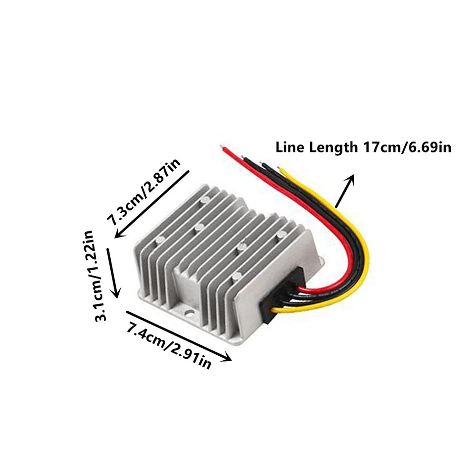 Spannungsstabilisator 8~40V Bis 12V 10A 120W Steuergerät Regler Wasserdicht - Bild 2 von 4