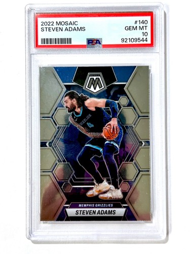 2022-23 Panini Mosaic STEVEN ADAMS #140 PSA-10 Memphis GRIZZLIES | eBay