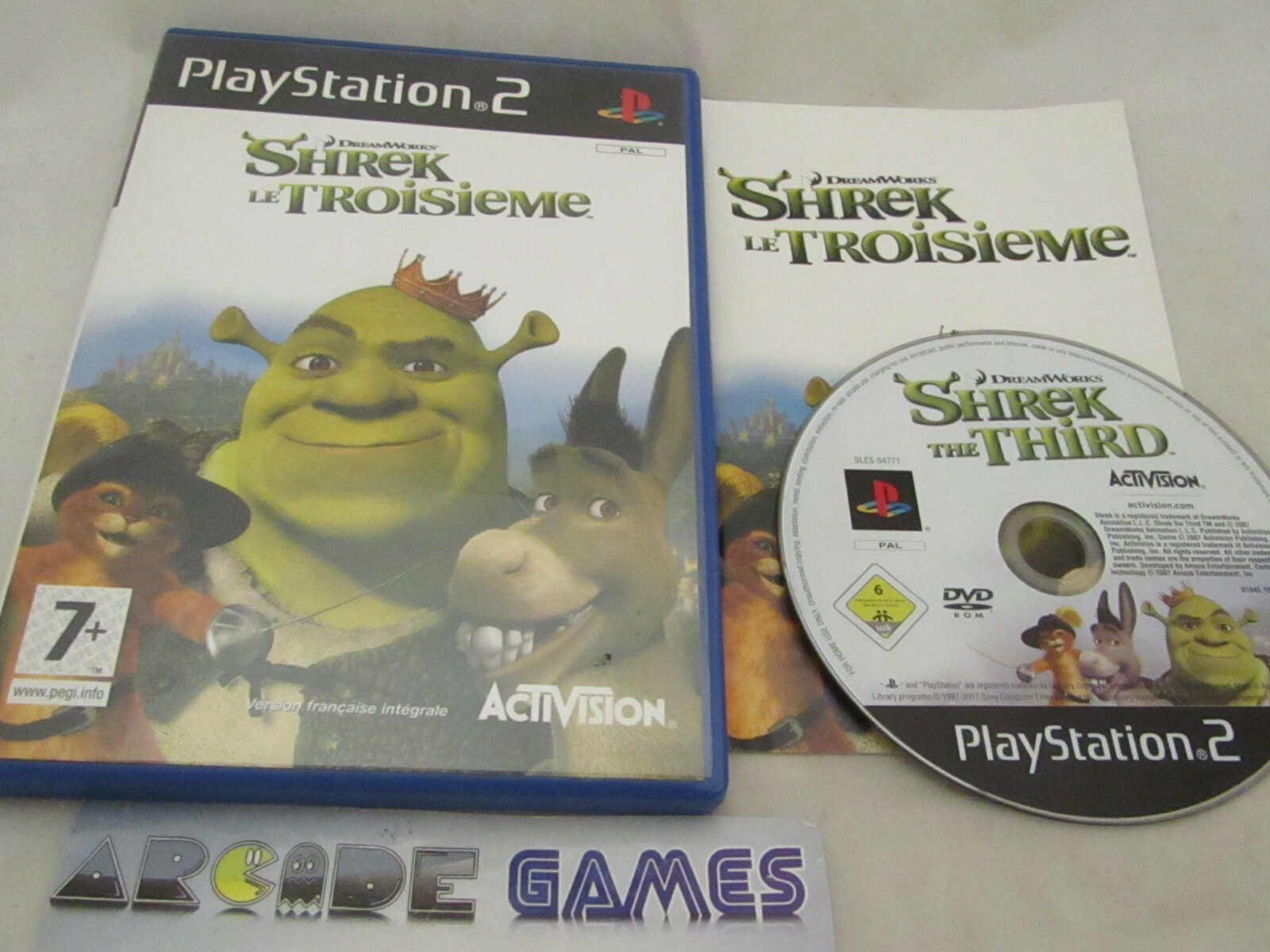 SHREK LE TROISIEME PS2 PLAYSTATION 2 (vendeur pro)