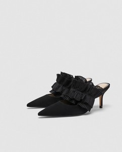 zara black mules
