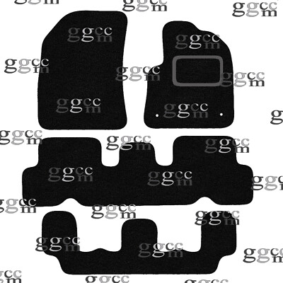 FITS CITROEN C4 GRAND PICASSO (7 SEAT) 2007 TO 2013 BLACK CARPET CAR FLOOR MATS