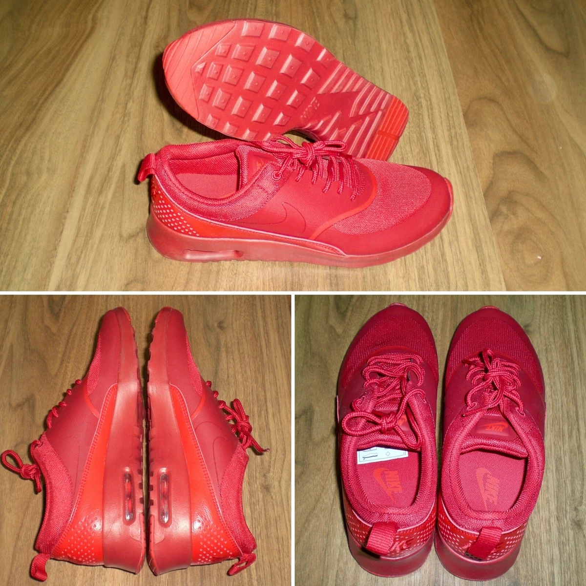 WMNS Nike Air Max Thea GYM RED 599409 606 Running Training Shoes US 8.5 EUR 40
