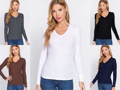 thermal v neck top