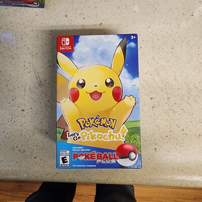 Pokemon Let s Go Pikachu Pokeball Plus Bundle Mew Factory Sealed Nintendo Switch