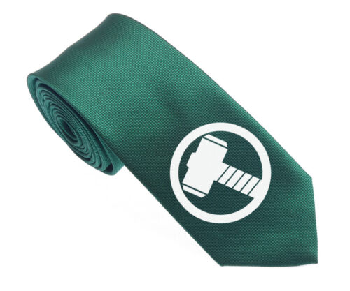 Thor Symbol Men Woven Skinny Groom 2.5" Party Tie Necktie Cufflink Cuff Link - Picture 16 of 29