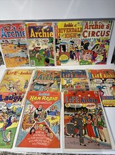 Lot of 12 Archie Comic Books 1960-80 All Conditions