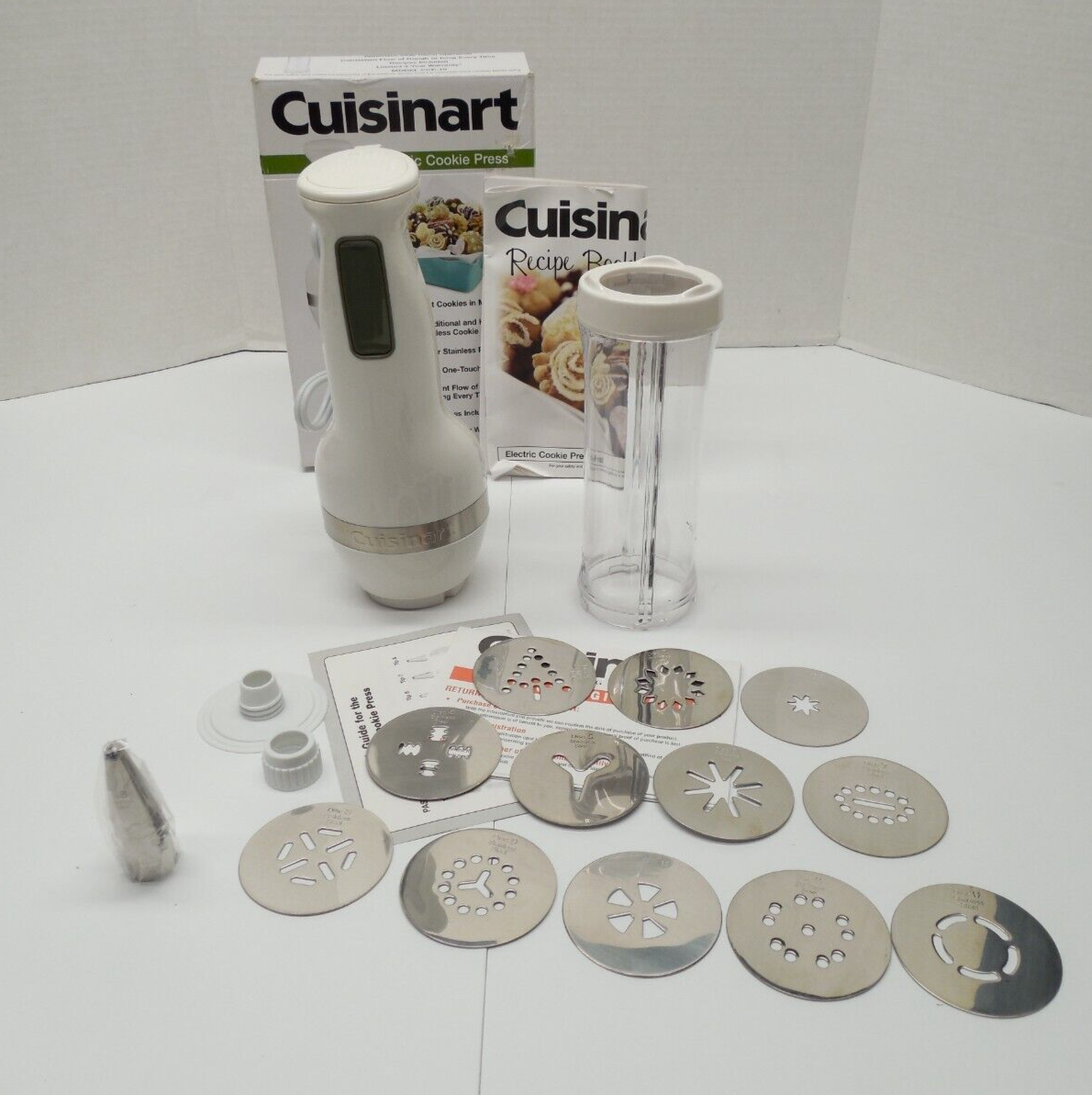 Cuisinart CCP10 Electric Cookie Press Complete Tested Working