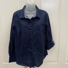 TOMMY HILFIGER Blue Button Shirt L