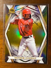 2022 Bowman Chrome Denzer Guzman #BI-17 Gold Invicta /50 Los Angeles Angels