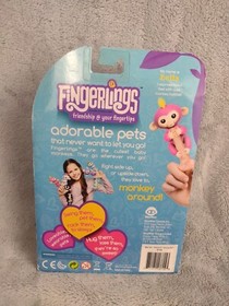 Fingerlings Monkey Bella Baby Interactive WowWee Pink Yellow Hair 2016