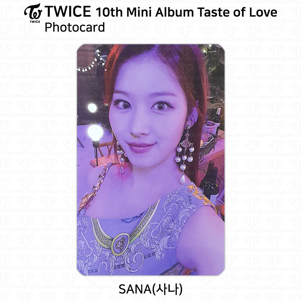 TWICE 10th Mini Album Taste of Love Official Photocard Sana KPOP K TWICE 10th Mini Album Taste of Love Official Photocard Sana KPOP K