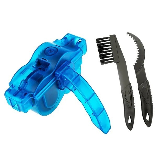 Portable Bicycle Chain Cleaner Bike Brushes Scrubber Mountain Cycling Cleaning
