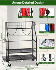 Golf Bag Storage Garage Organizer Extra Large Golf Bag Storage Rack