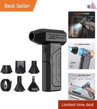 Compressed Air Duster,130000RPM Super Power Cordless Air Duster,Rechargeable ...