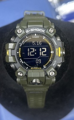  Casio G-Shock Master of G-Land Triple Sensor Green Watch GW9500-3 Mudman