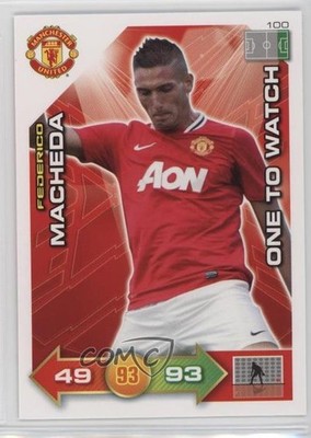 2011-12 Panini Adrenalyn XL Manchester United One to Watch Federico Macheda 0jf5
