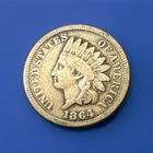 1864 Indian Head Cent - Vintage U.S Penny, Copper