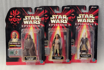Star Wars Episode I: Ki-Adi-Mundi, Adi Gallia, and Mace Windu Jedi Master Bundle